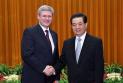 胡锦涛会见加拿大总理哈珀